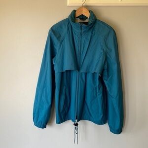 VINTAGE Eddie Bauer retro teal blue full zip Gore-tex jacket